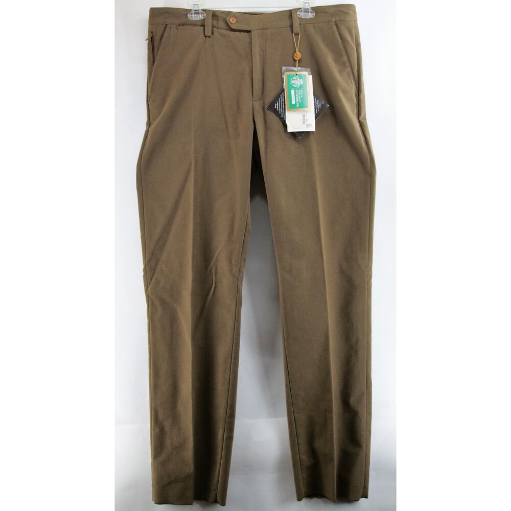 Beretta Duca Visconti Di Modrone Moleskin Chino Pants Mens 42 Brown Made Italy